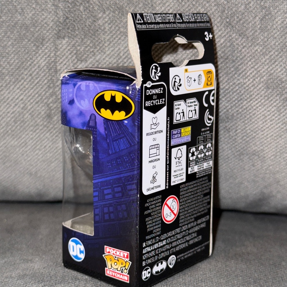 Funko Pocket Pop! Keychain Patchwork Batman - Blue and Tan - Picture 2 of 4
